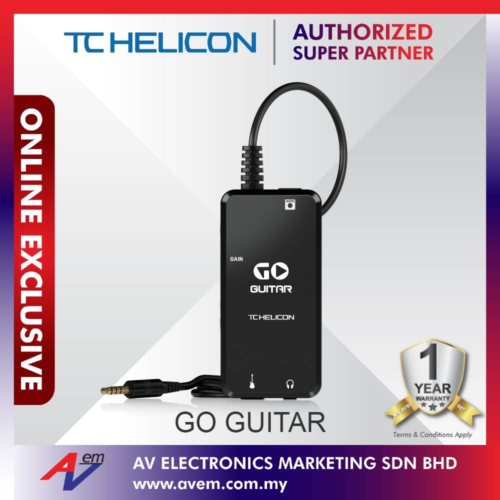 TC HELICON GO GUITAR Portable Guitar Interface for Mobile Devices
